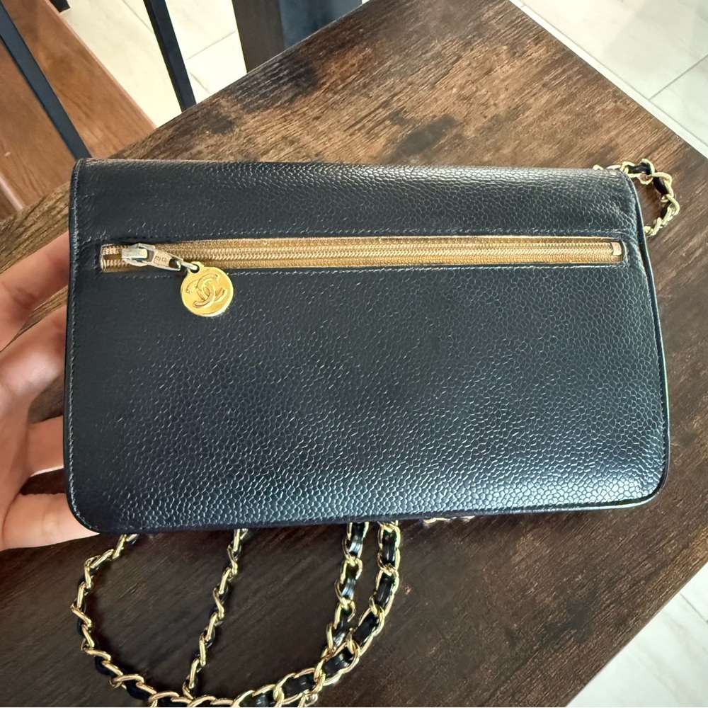 CHANEL Caviar WOC (Wallet on Chain) – 24K Gold Hardware | Versatile Black - Picture 8 of 17